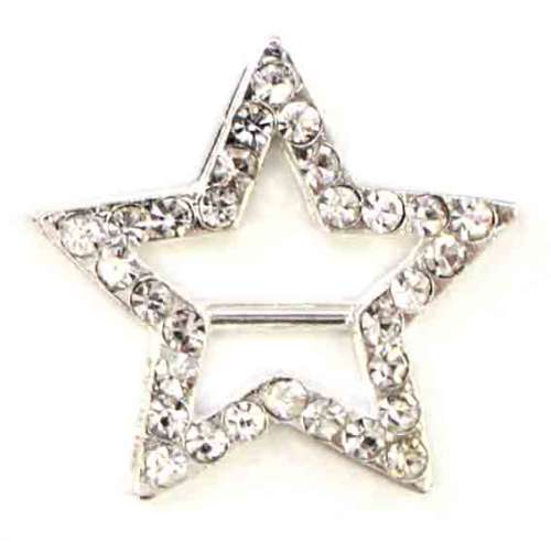Diamante Buckle - Star - Click Image to Close